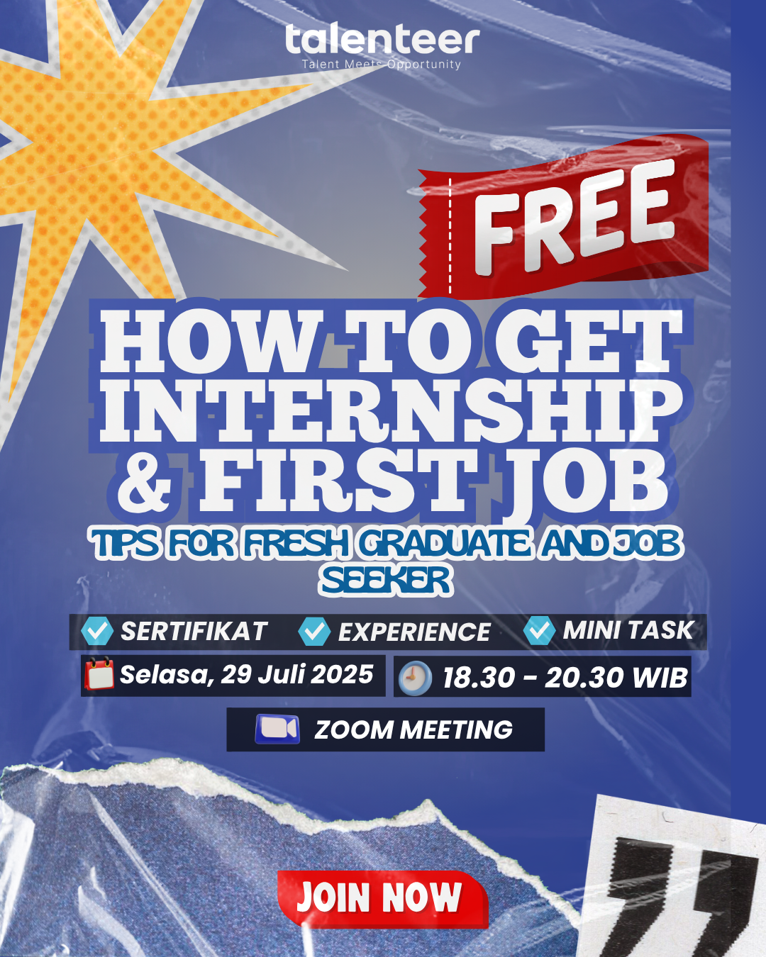 Internship First Job